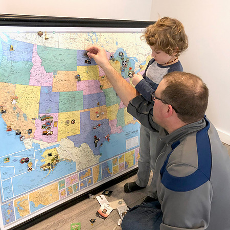 Pins on a Map