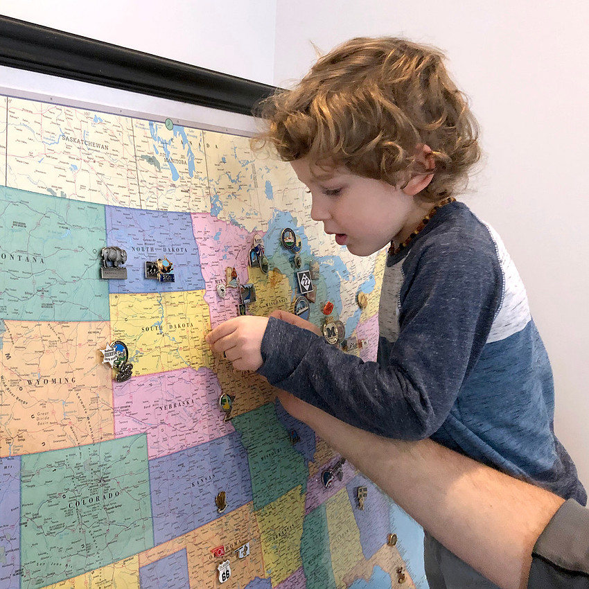 Pins on a Map